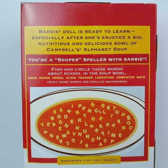 Campbell's Barbie Alphabet Soup Special Edition - Picture 7 of 9
